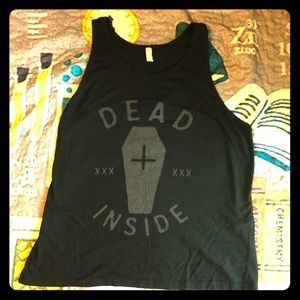 Bella Canvas Dead Inside tank top